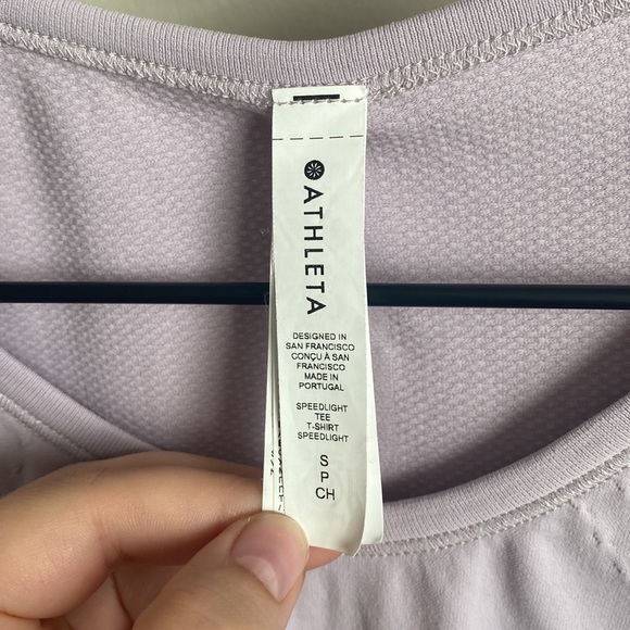Athleta Speedlight Short Sleeve Tee Sz Small - Picture 4 of 6